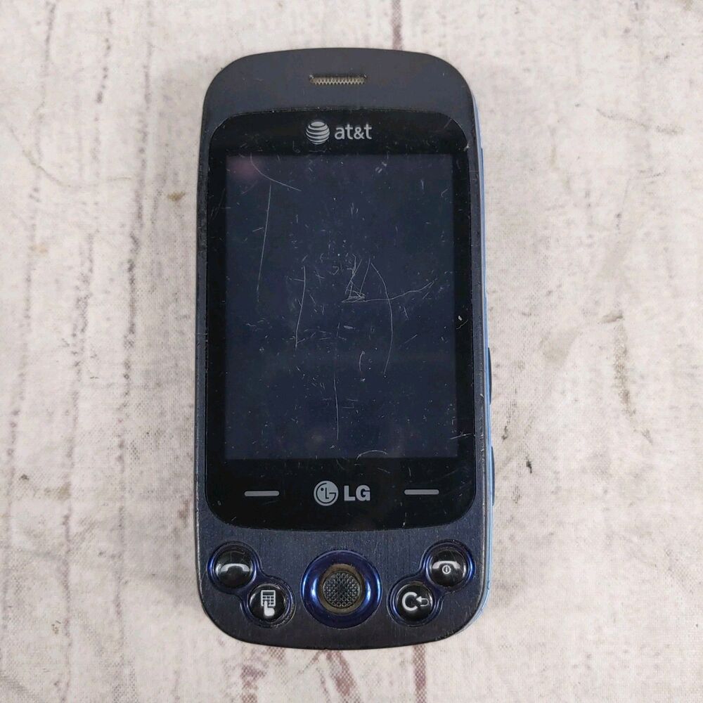 BAD SCREEN PARTS ONLY - LG Neon 2 II Slider Cell Phone - GW370 Blue ( AT&T )